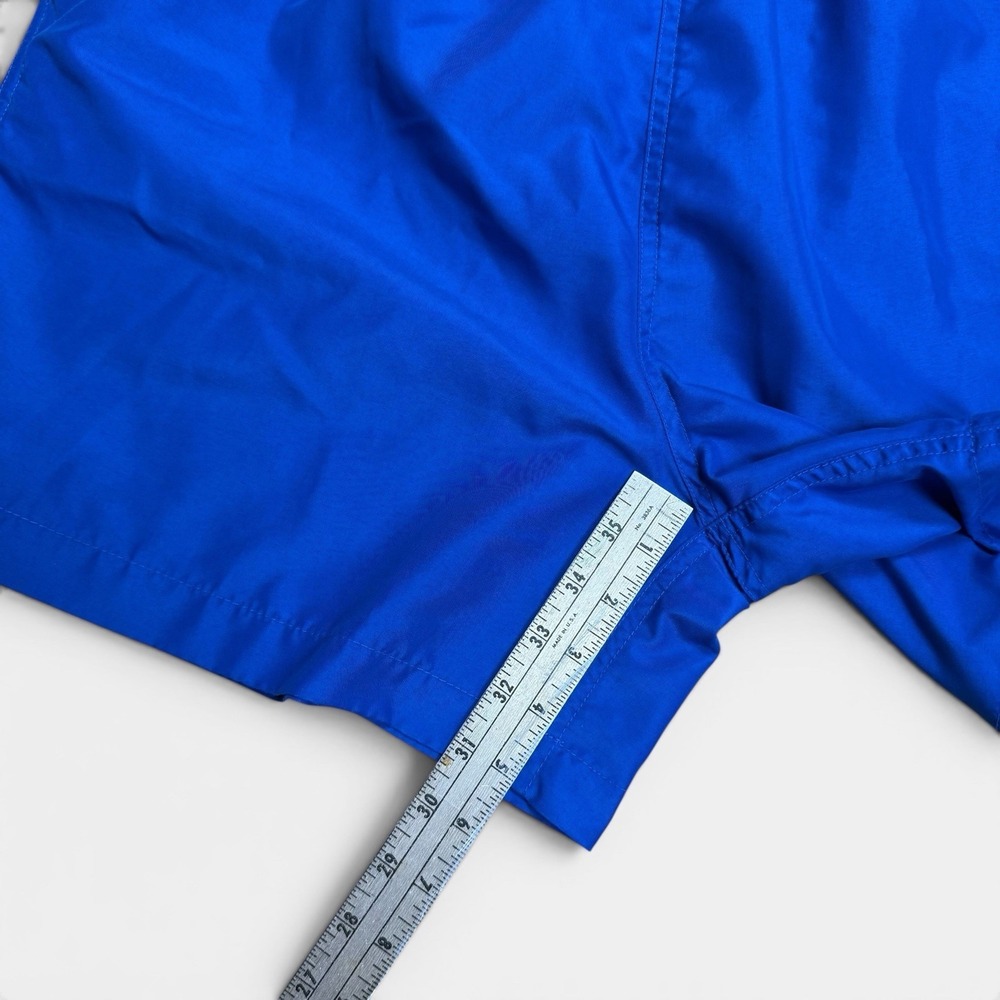 Chaps Ralph Lauren Mens Vtg Blue Shorts Swim Trunks Large Drawstring Pockets - Picture 7 of 7
